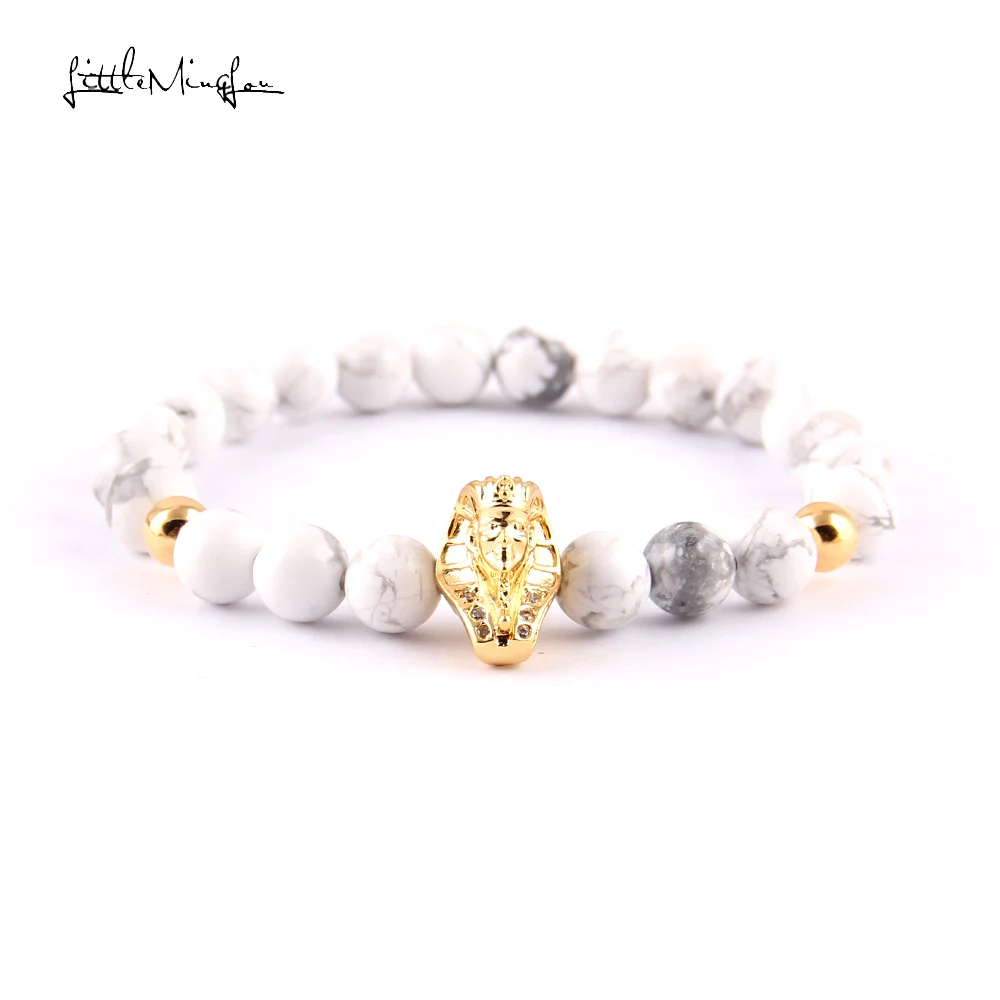 Женский браслет с бусинами из белого камня фианитом|charm bracelet|bracelet womenbangles for women |