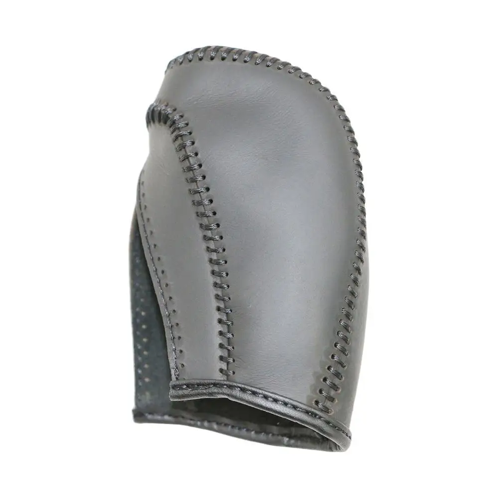 Gear cover Black PONSNY Рулевое управление автомобиля/Шестерня/ручной тормоз натуральная кожа чехлы Чехол для Chery Tiggo 5 сшитый вручную чехол из коровьей кожи - Название цвета: Gear cover Black
