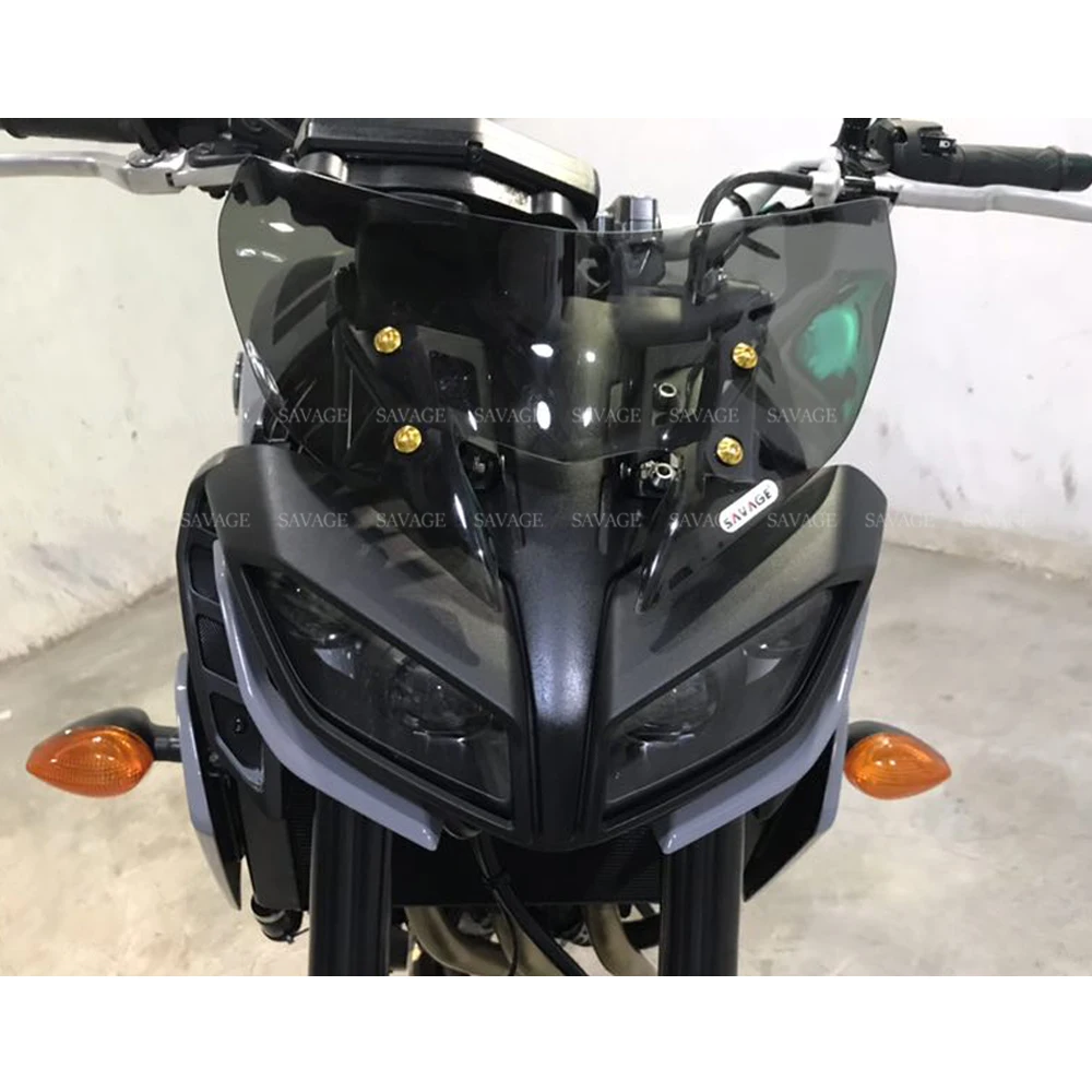 Ветровой экран s Pare-brise для YAMAHA MT-09 FJ-09 MT09 SP FJ09 ветровые дефлекторы ветрового стекла