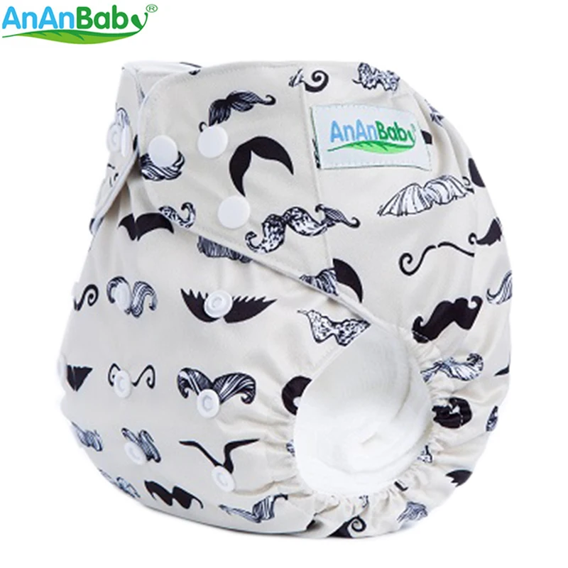 Детский многоразовый подгузник Ananbaby из микрофибры серии M|Детские подгузники| |