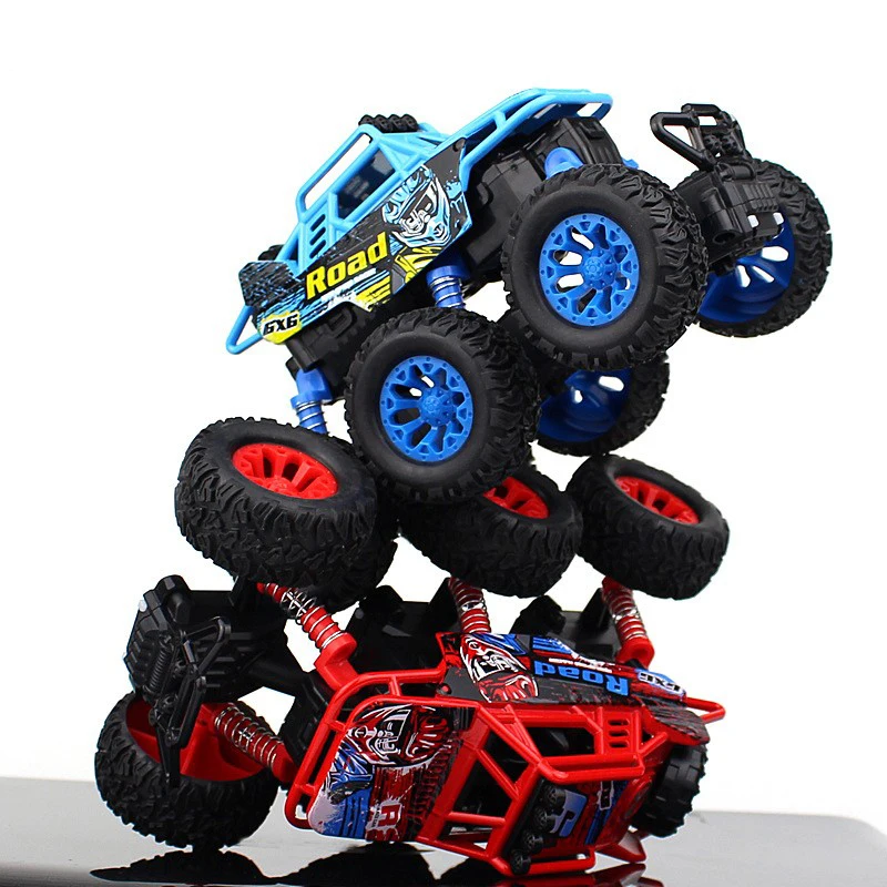 Легированный оттягивающийся автомобиль детские игрушки модель 6WD литой металл большая нога альпинист транспортные средства игрушка со звуком и светильник коллекция хобби автомобиль