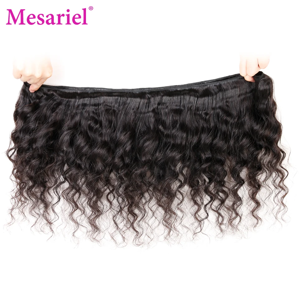 Mesariel Human Hair Bundles Brazilian Weave Loose Wave 5 Remy Extension | Шиньоны и парики