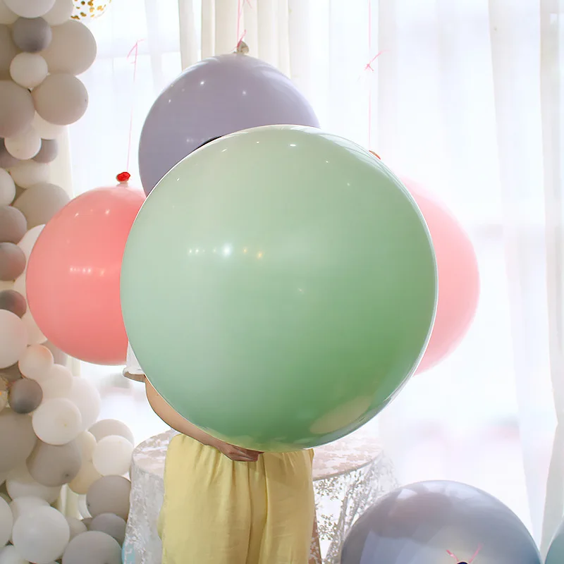 24 дюйма Макарон латексных воздушных шаров с Коралл круглый шар конфеты чистый