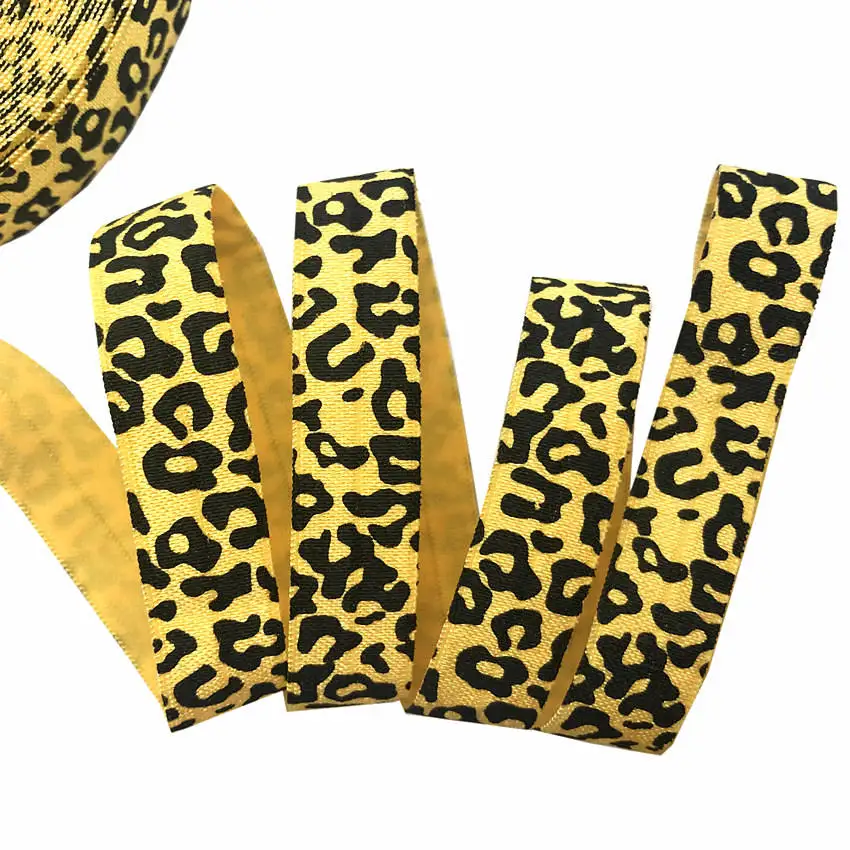 Лента эластичная с леопардовым принтом Зебра 10 ярдов 16 мм | Дом и сад