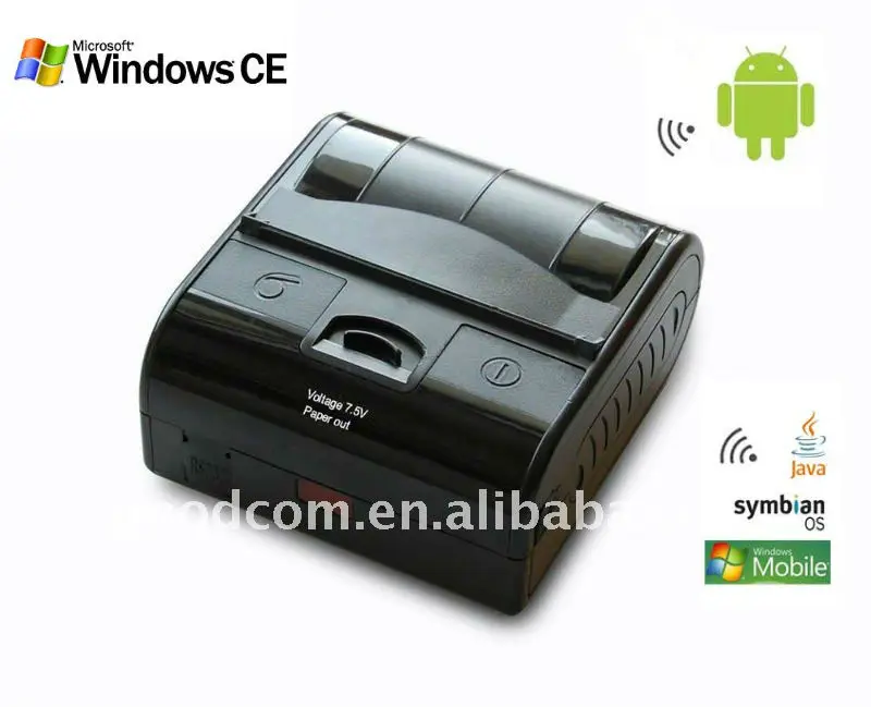 Небольшой Беспроводной Мобильный Термопринтер Qr-код Печати Bluetooth Принтер