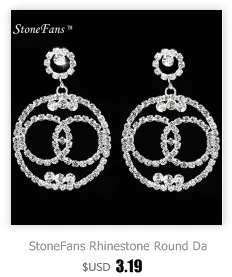 StoneFans Висячие серьги для женщин модные ювелирные изделия с кисточкой из горного хрусталя Винтажные серьги длинные Каменные Свадебные вечерние серьги