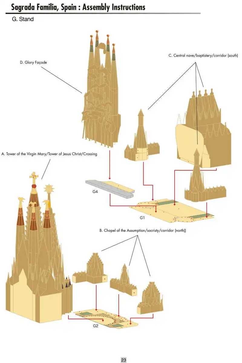 DIY Sagrada Familia, Испания Ремесленная Бумажная модель архитектура 3D DIY обучающие игрушки ручной работы игра-головоломка для взрослых