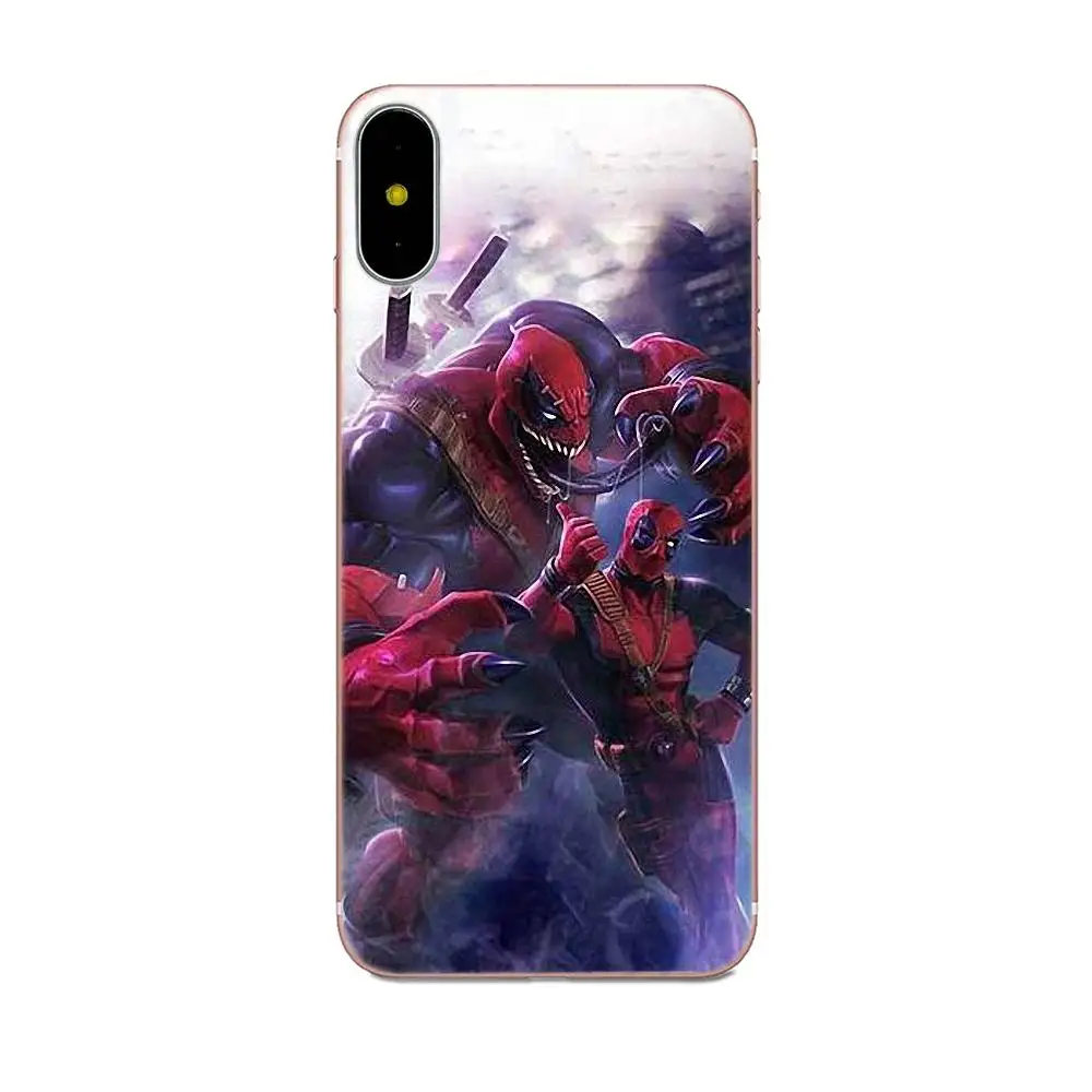 Роскошный чехол для телефона Hero Deadpool Clear Xiaomi Note 3 4 Mi3 Mi4 Mi4C Mi4i Mi5 Mi 5S 5X 6 6X A1 Max Mix 2