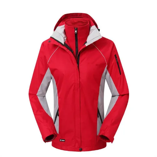 Осень и Зима Открытый три в одном два комплекта из плотного флиса водостойкий