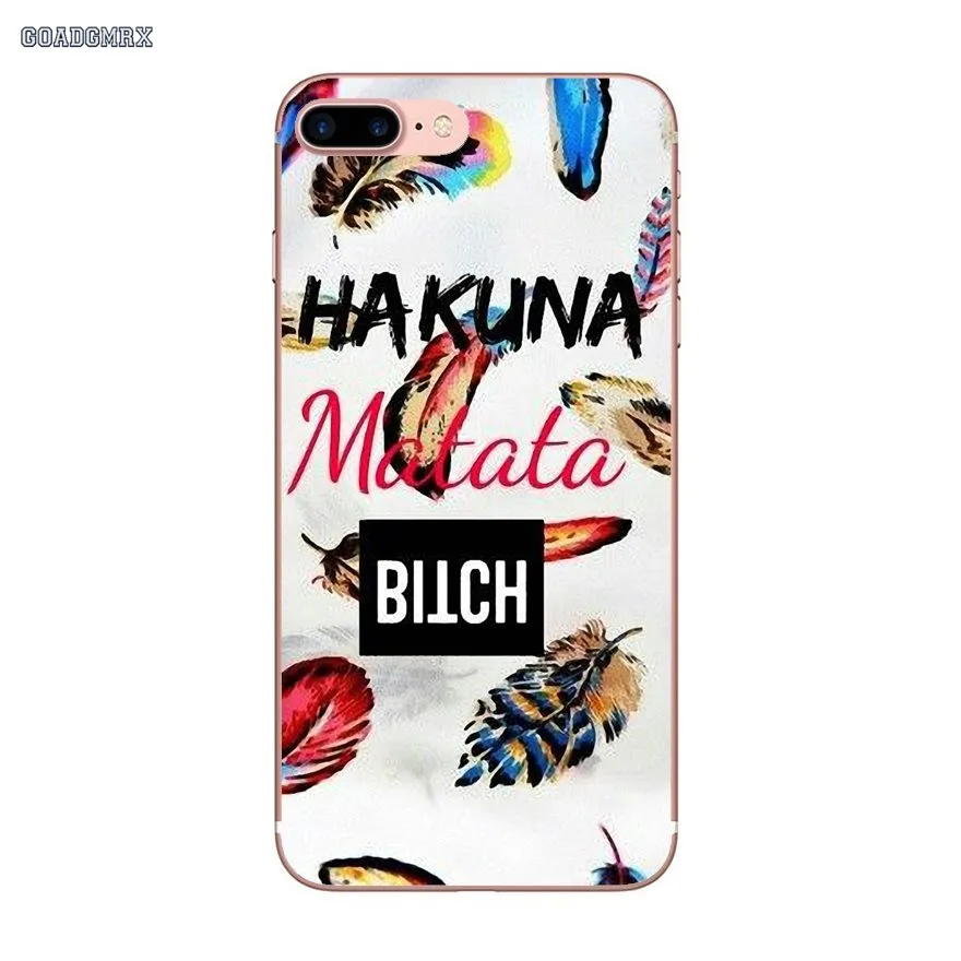 Hakuna Matata The Lion King прозрачные мягкие чехлы для iPhone 6 6S 7 8 Plus X XS MAX XR 4 4S 5 5S SE 5C | Мобильные