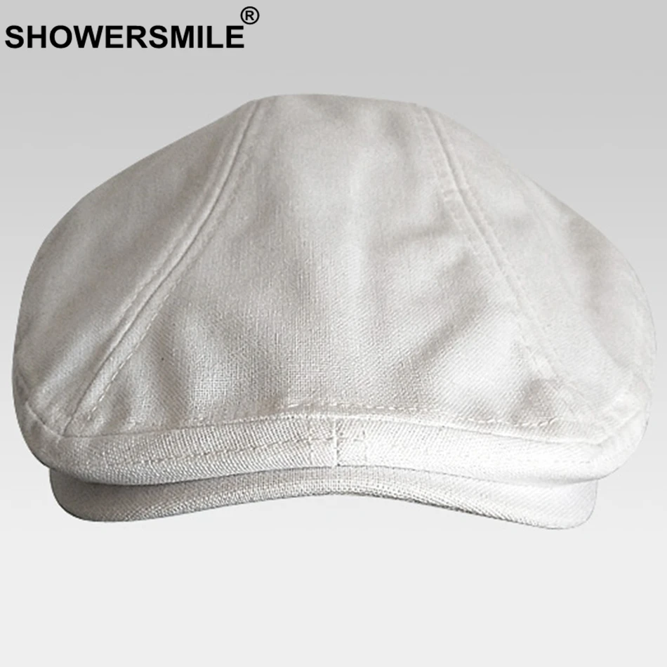 SHOWERSMILE, берет, женская, льняная, простая, утконоса, плоская кепка s, мужская, верблюжья, Классическая, Гэтсби, плюща, Кепка унисекс, одноцветная, летняя, Ретро стиль, таксистка, Кепка
