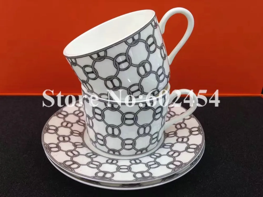 Роскошные чайные чашки из костяного фарфора с блюдцем кофейная чашка и блюдце