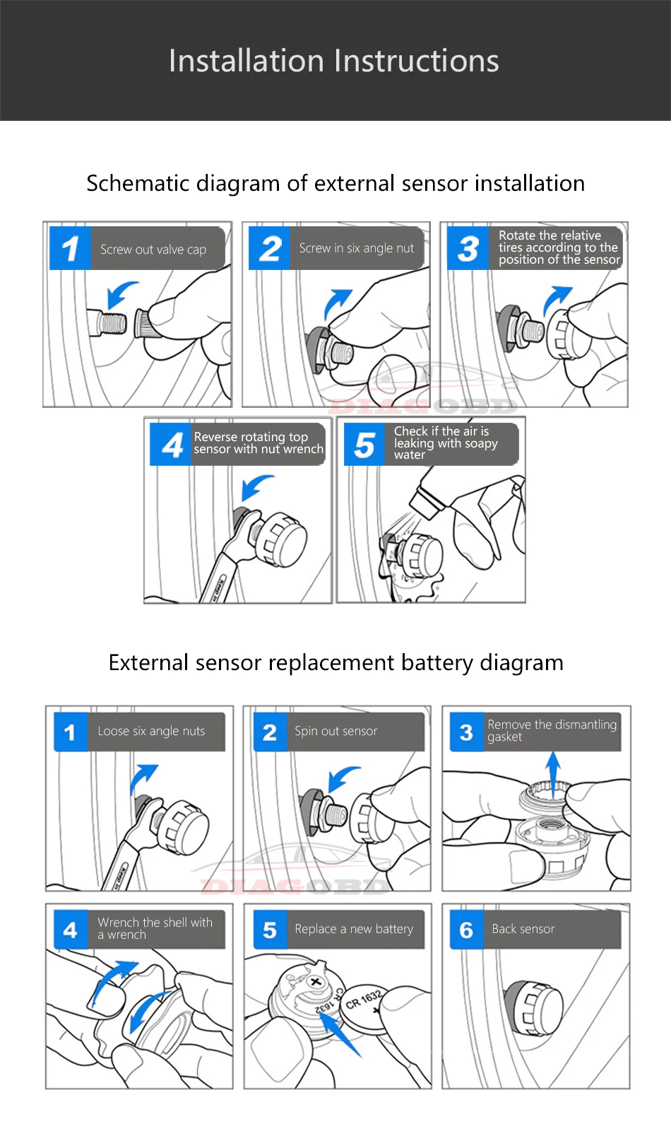Автомобильная солнечная TPMS беспроводная система мониторинга давления в шинах ЖК