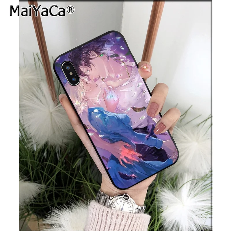 Силиконовый чехол MaiYaCa Howls Moving Castle из ТПУ для Apple iPhone 8 7 6 6S Plus X XS MAX 5 5S SE