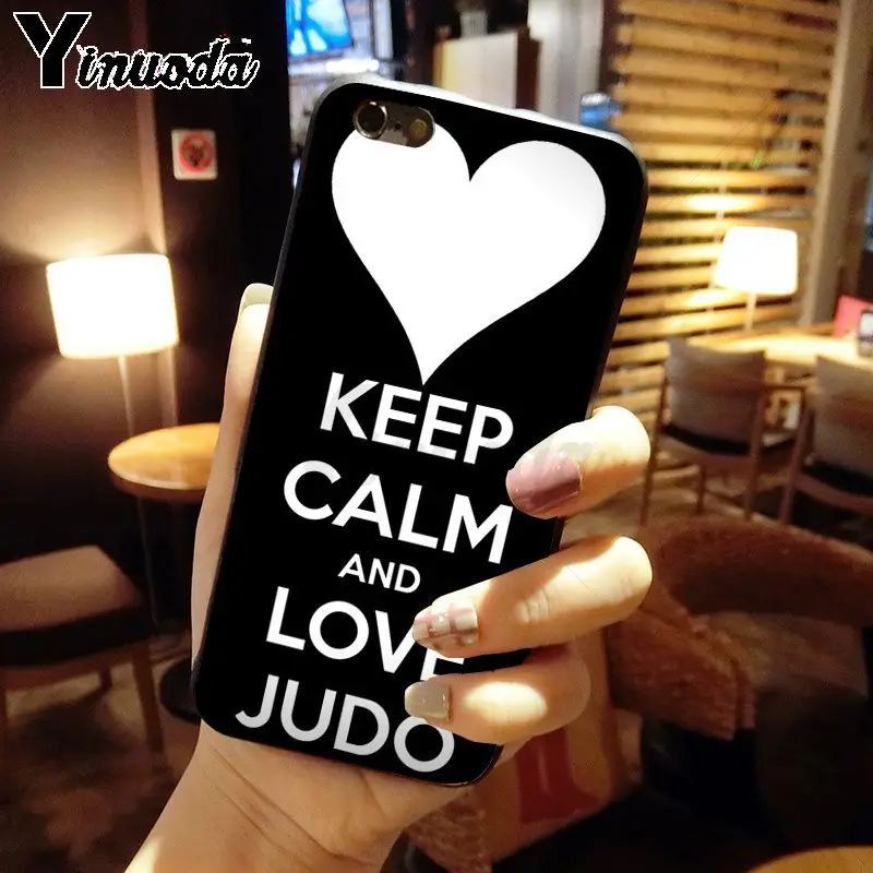 Yinuoda Япония айкидо дзюдо фитнес ТПУ мягкий силиконовый черный чехол для телефона