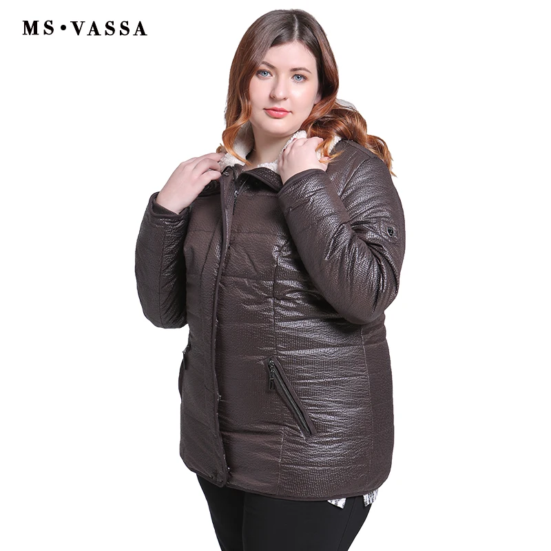 MS VASSA для женщин куртки Новинка 2018 года Зима Осень мужские парки женские