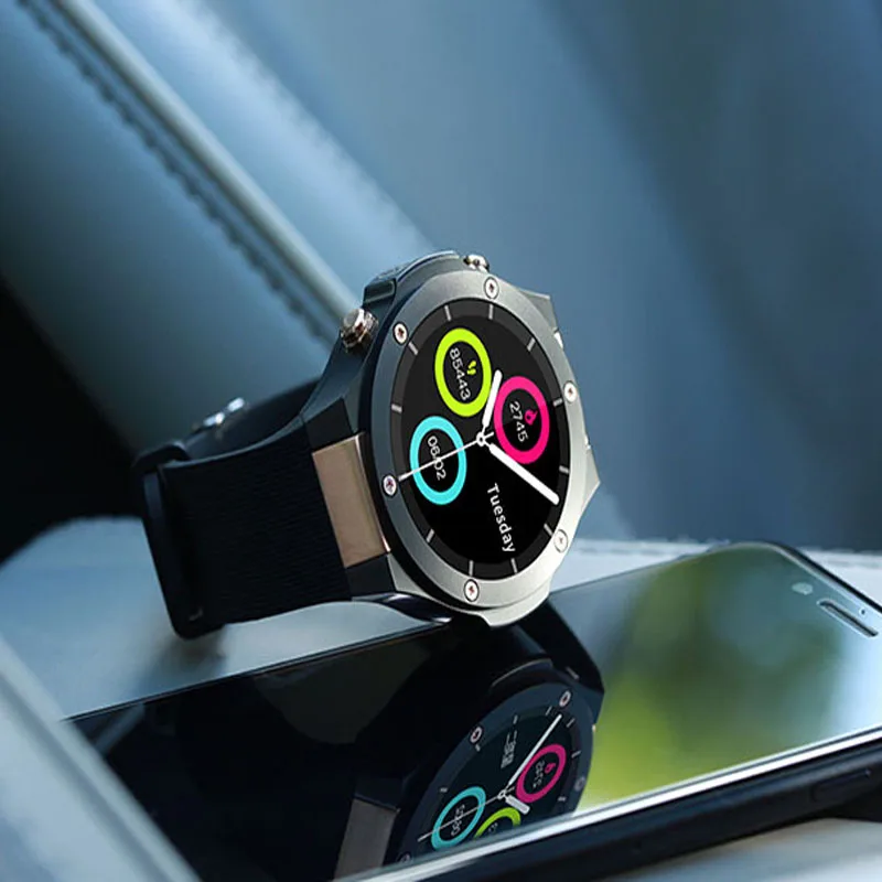 Yulubu H2 Смарт часы MTK6580 жизнь водонепроницаемый 1,4 дюймов 400*400 gps Wifi 3g монитор сердечного ритма 1 Гб+ 16 г для Android IOS PK KW88