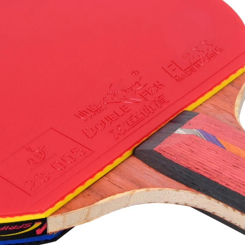 Оригинальная 8D ракетка для настольного тенниса с двойной рыбой летучая мышь пинг