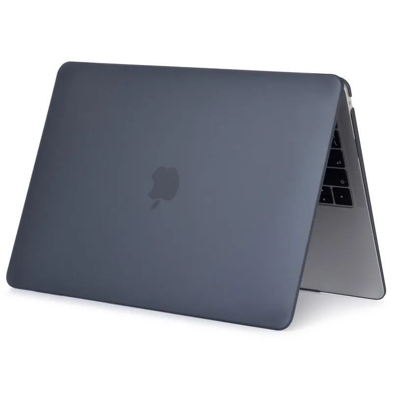 Matte black Чехол для ноутбука EGYAL для APPle MacBook Air 11 13 retina 13 15 New Pro 13 дюймов с сенсорной панелью матовый чехол Новая модель A1932 - Цвет: Matte black