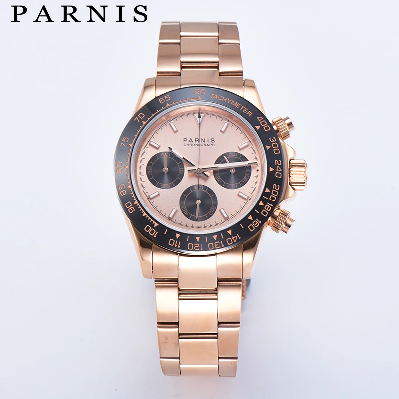 Кварцевые часы Parnis мужские часы-авиаторы с секундомером топовые Роскошные