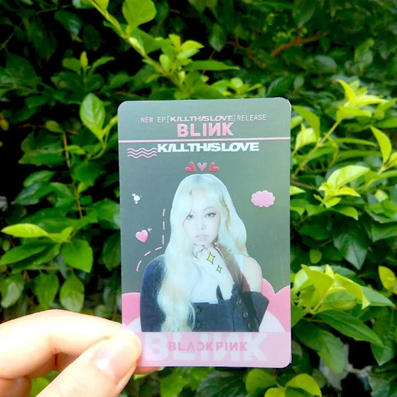 5 шт./компл. Blackpink альбом убить любовь Фотокарта Kpop Прозрачный Карты женские группе Star DIY Бумага карта с фотографией для любителей подарки