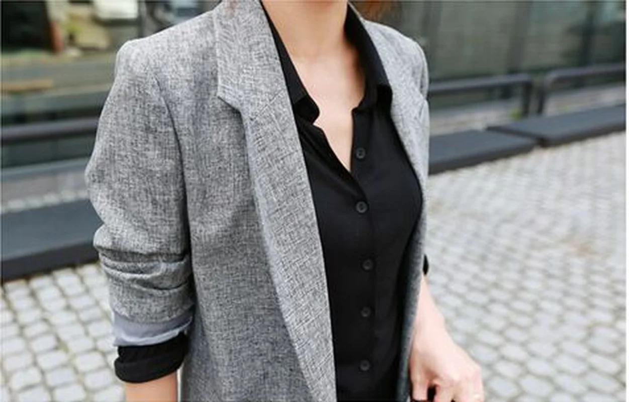 Женские повседневные длинные тонкие блейзеры весенние пальто с английским