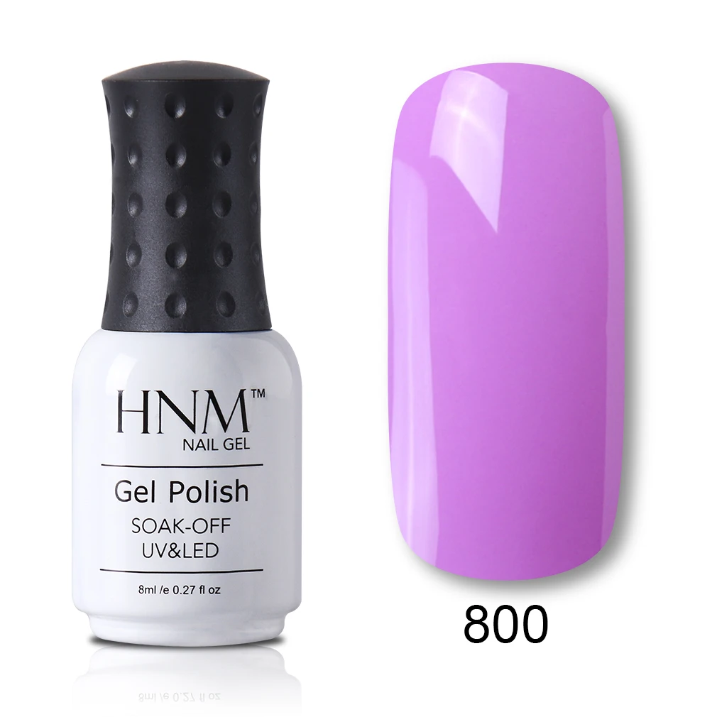 800 HNM 8 мл Лак для ногтей чистый Гель-лак для ногтей Vernis полуперманентное верхнее покрытие Базовое покрытие маникюрный лак штамповочная краска Гель-лак гибрид - Цвет: 800