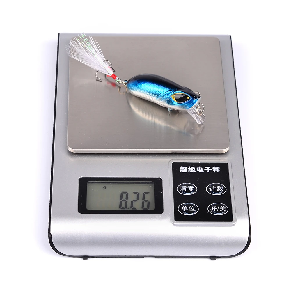 Жесткая Рыболовная Приманка Minnow 7 шт. с 3d глазами приманка для рыбалки 5 см 2 17