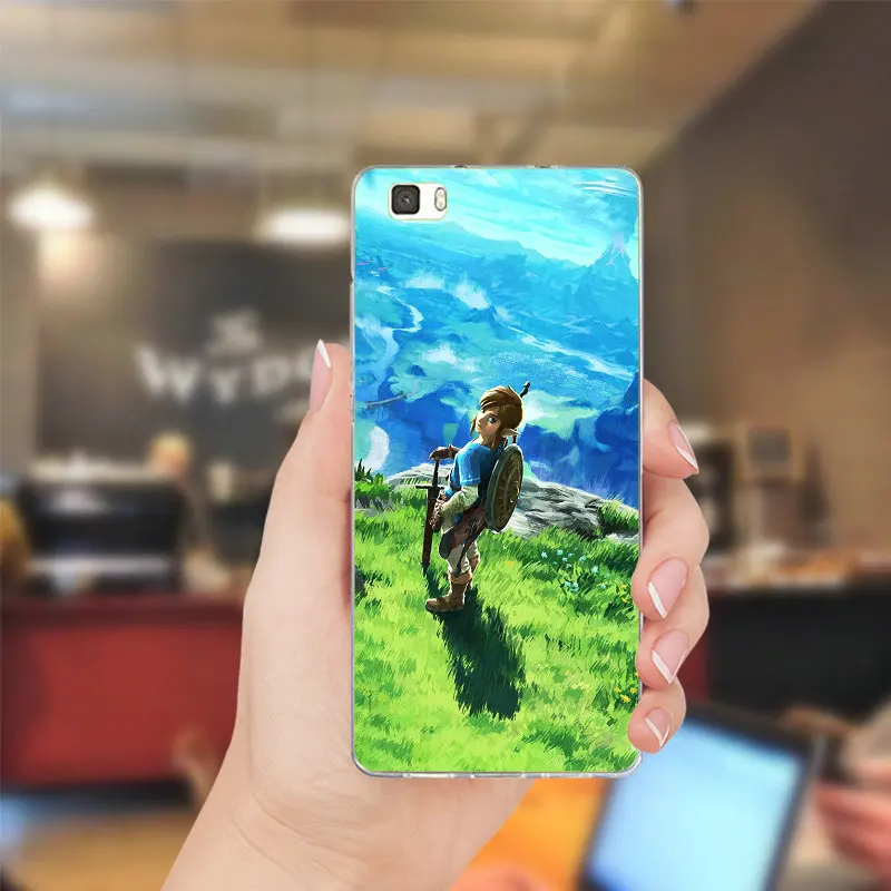 Дыхание Дикого Sheikah для huawei P8 P9 P10 Lite Коврики 10 Pro Y3 Y5 Y6 II Y7 Honor 6X 7X 9 плюс мягкая TPU