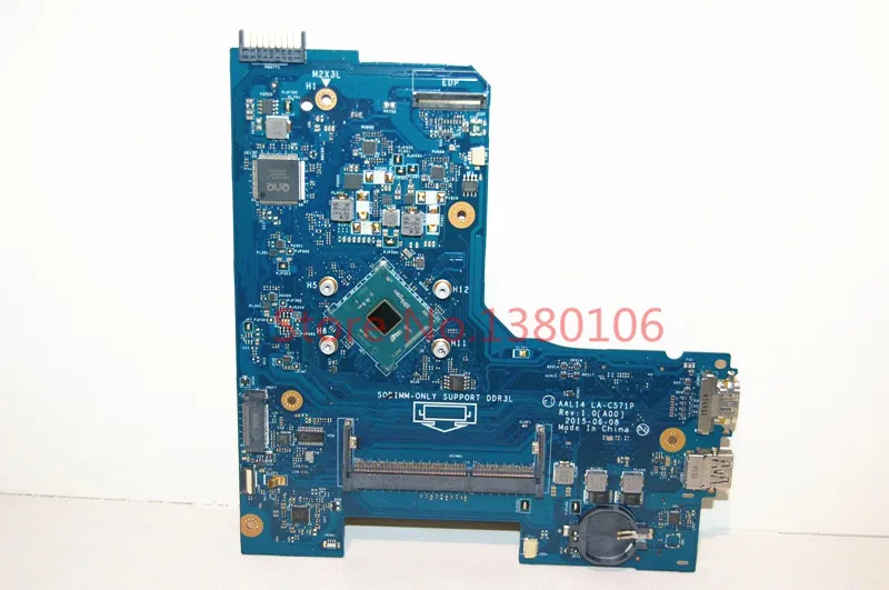 Подходит для dell 15 5000 5552 CN 0F77J1 LA C571P N3700 Процессор Тетрадь материнская плата 100%