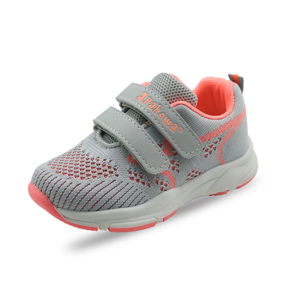 Apakowa Toddler Little Kids Sports Shoes Boy's Mesh Breathable Fashion Sneakers Girl's Hook and Loop Spring Fall Casual | Детская