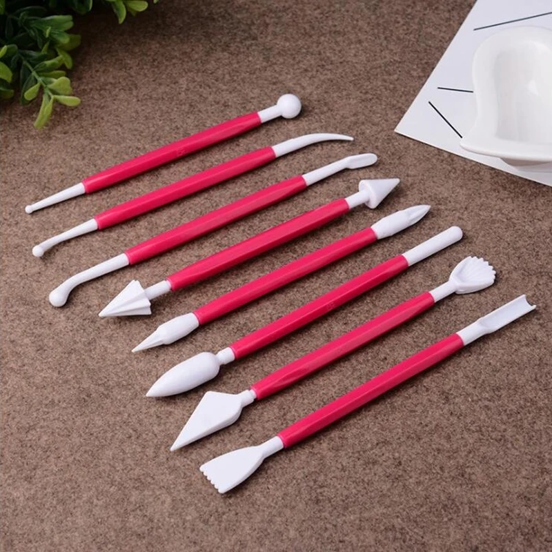 8 шт./компл. с двойными головками керамика глина скульптура инструменты для