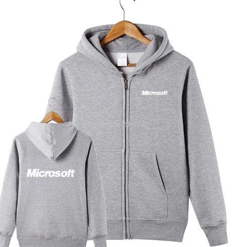 S~XXXL size colours Men and woman's zipper long-sleeved it fans microsoft sweatshirts new arrived autumn winter jackets coats | Мужская