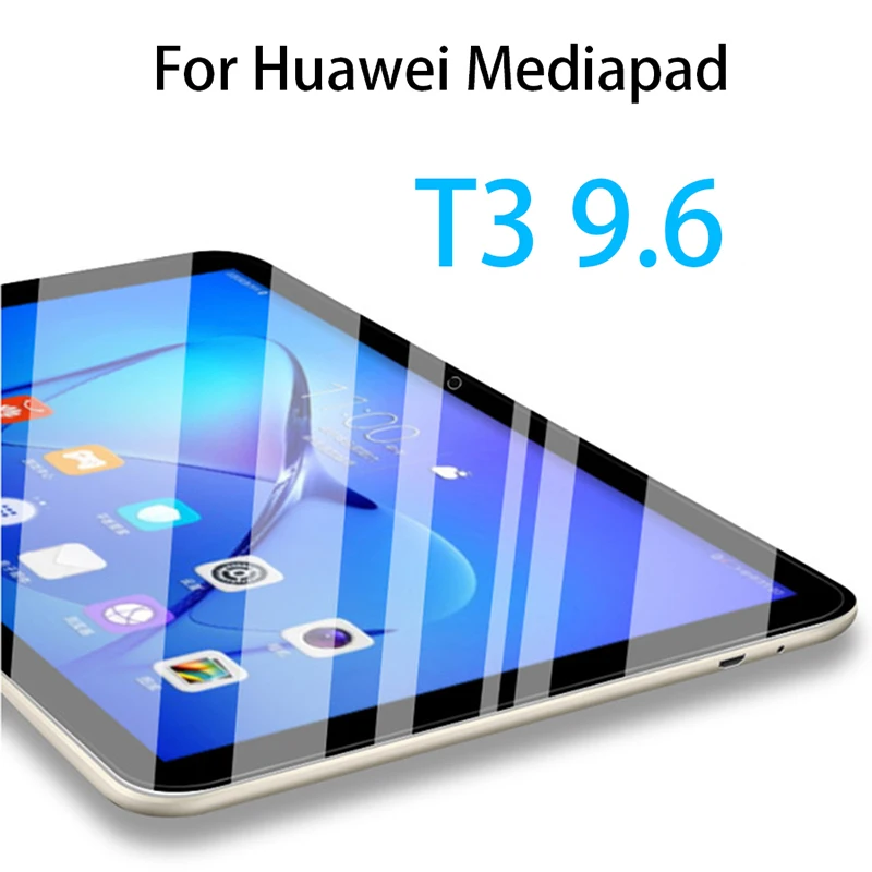 t3 9.6 Защитное стекло на планшет для huawei Mediapad T3 7 glass M3 Lite M5 Pro T1 Wifi Версия 8 8,4 9,6 10,1 10,8 закаленное стекло - Цвет: t3 9.6