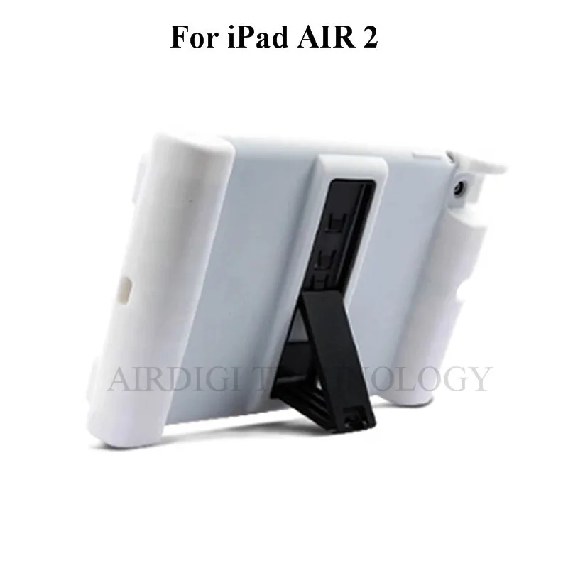 RUKWAACH уникальный противоударный мягкий чехол-подставка для iPad AIR 2, защитный чехол для детей, студентов, пенопласт для iPad 6, чехол - Цвет: WHITE