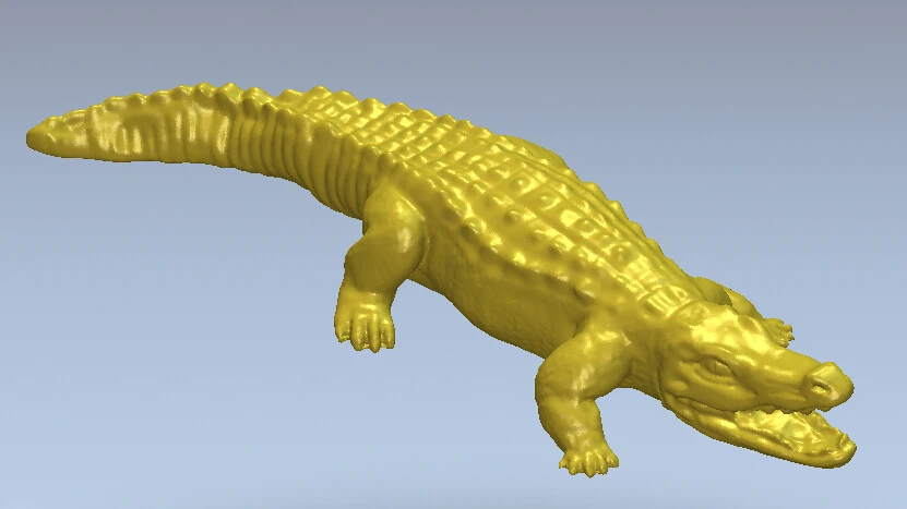 

3d model relief for cnc in STL format file crocodile 8.89MB