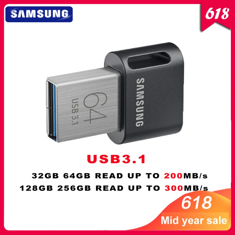 Usb флеш-накопитель SAMSUNG mini USB 3 1 32 ГБ 64 200 МБ/с./с 128 256 300 | Компьютеры и офис