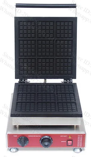 Вафельница квадратной формы Бельгийская вафельница 9 шт. вафельных тарелок на