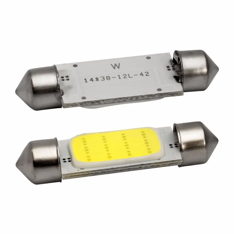 2pcs High Quality 31mm 36mm 39mm 41mm C3W C5W C10W COB LED Car Festoon Light Auto Interior Dome Lamp Reading Bulb White | Автомобили и