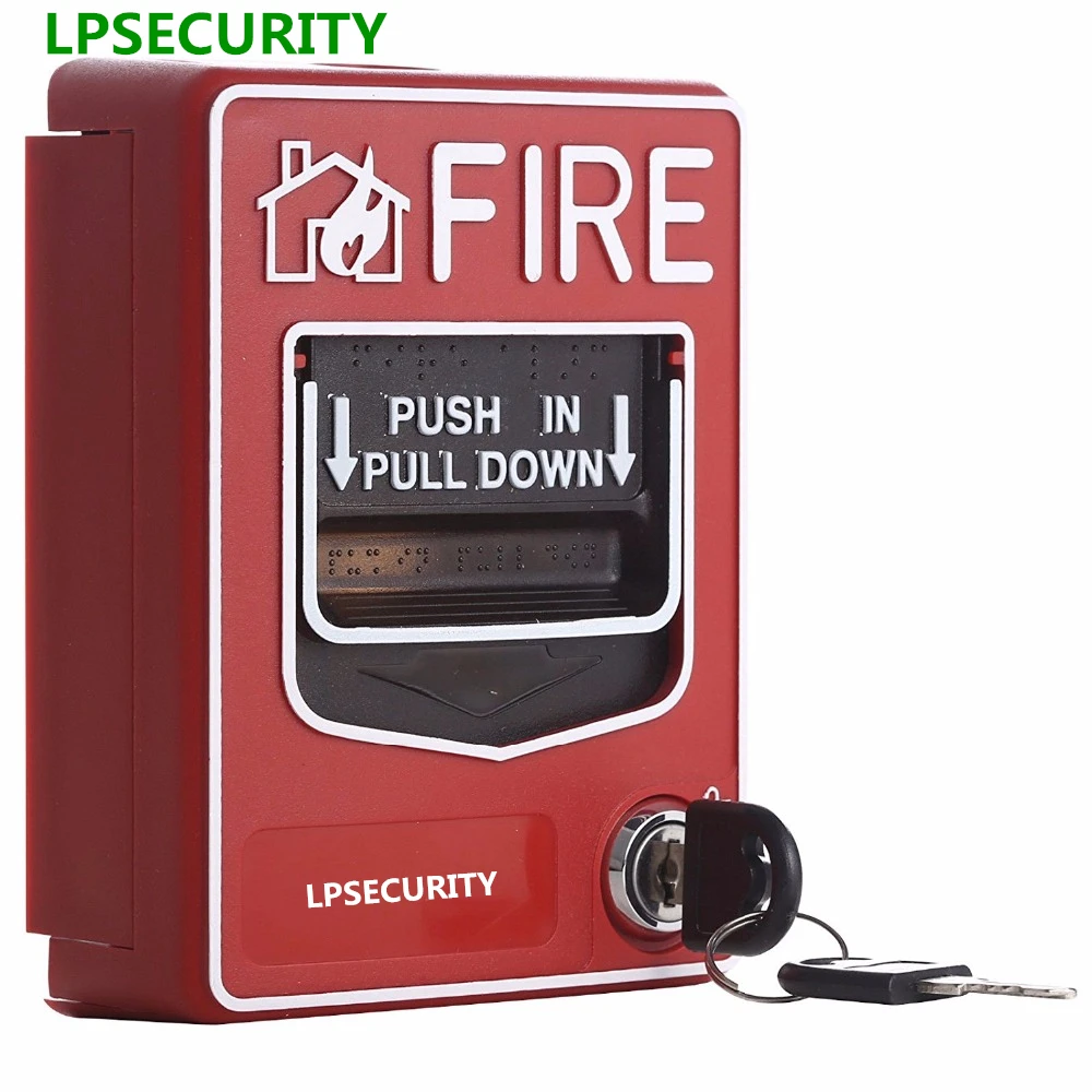 Система пожарной сигнализации LPSECURITY 9 28 В постоянного тока обычная ручная кнопка