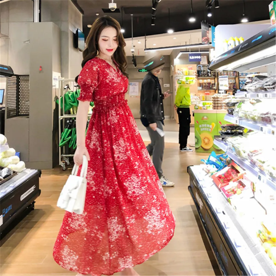 Европейская мода женское платье новое 2019 леопардовое с цветочным рисунком