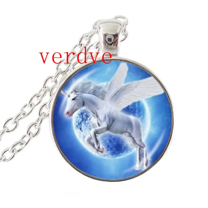 Ожерелье с подвеской в виде единорога лошади и крыльев|necklace horse|fashion necklacenecklace fashion