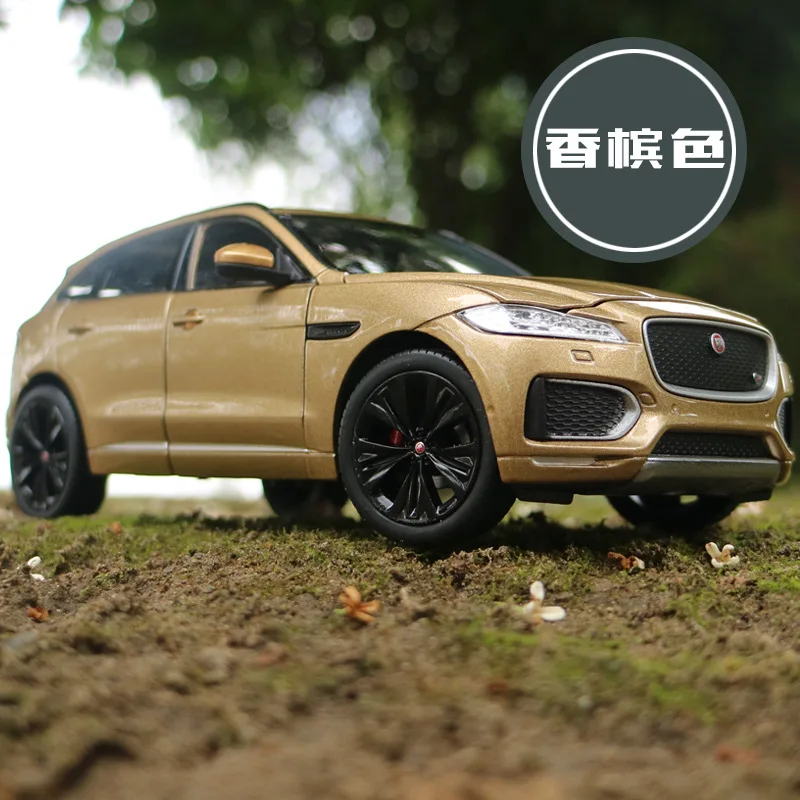Welly 1:24 моделирование Литой Сплав модель автомобиля SUV игрушки для Jaguar F-pace с рулевым колесом управления игрушка для детей с коробкой