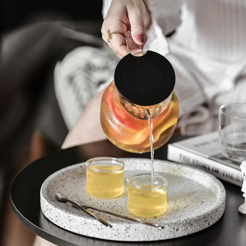 Clear Borosilicate Glass Teapot with Stainless Steel Infuser Strainer Heat Resistant Green Tea Pot Sangria Kettle | Дом и сад