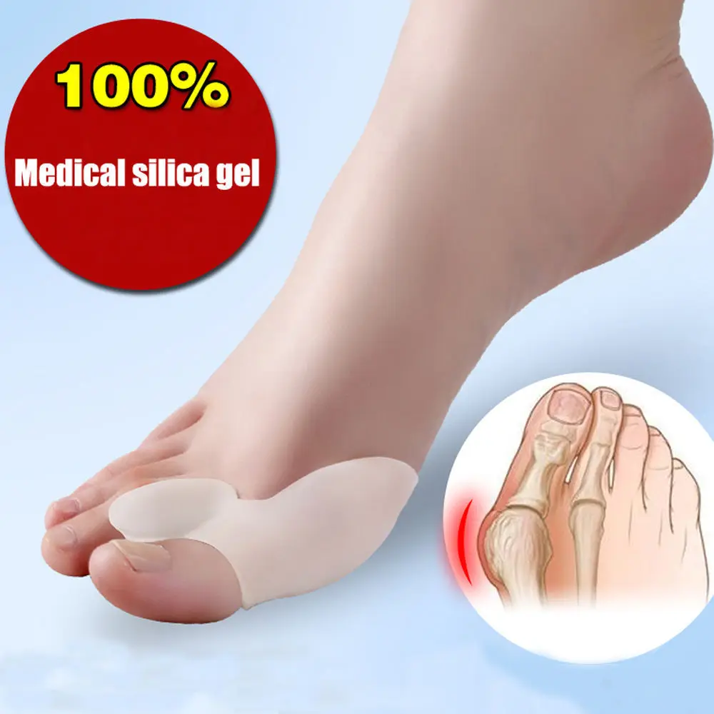Hallux ноги сепаратор гель корректор бурсита большого пальца стопы щит ортопедические подтяжки корректная Ортопедическая подушка большого пальца ноги