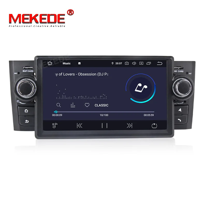 MEKEDE Android9.0 автомобильный мультимедийный плеер для Fiat/Grande/Punto/Linea 2007 2012 радио FM руля