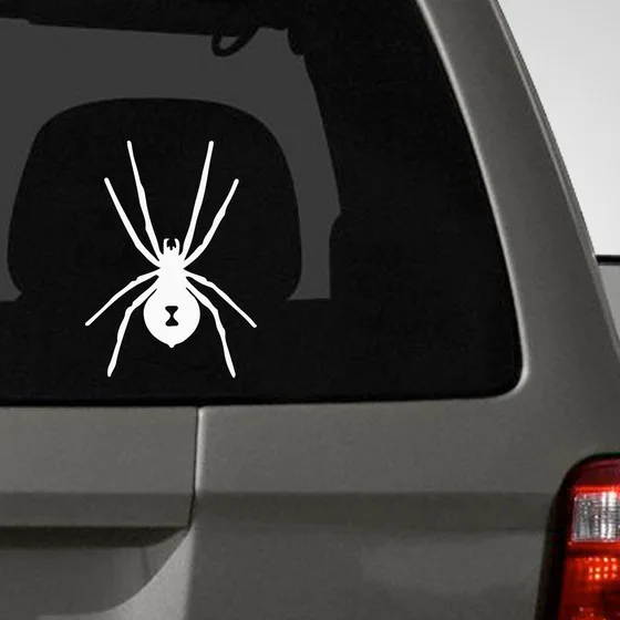 Наклейка на автомобиль черная вдова паук-паук ткачества сетка Виниловая