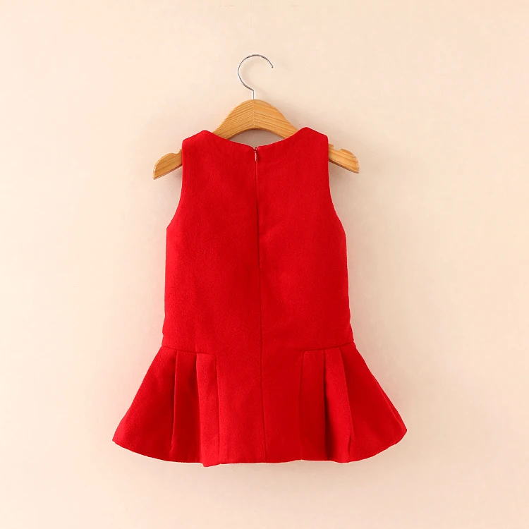 Однотонная одежда принцессы с круглым вырезом для маленьких девочек в стиле