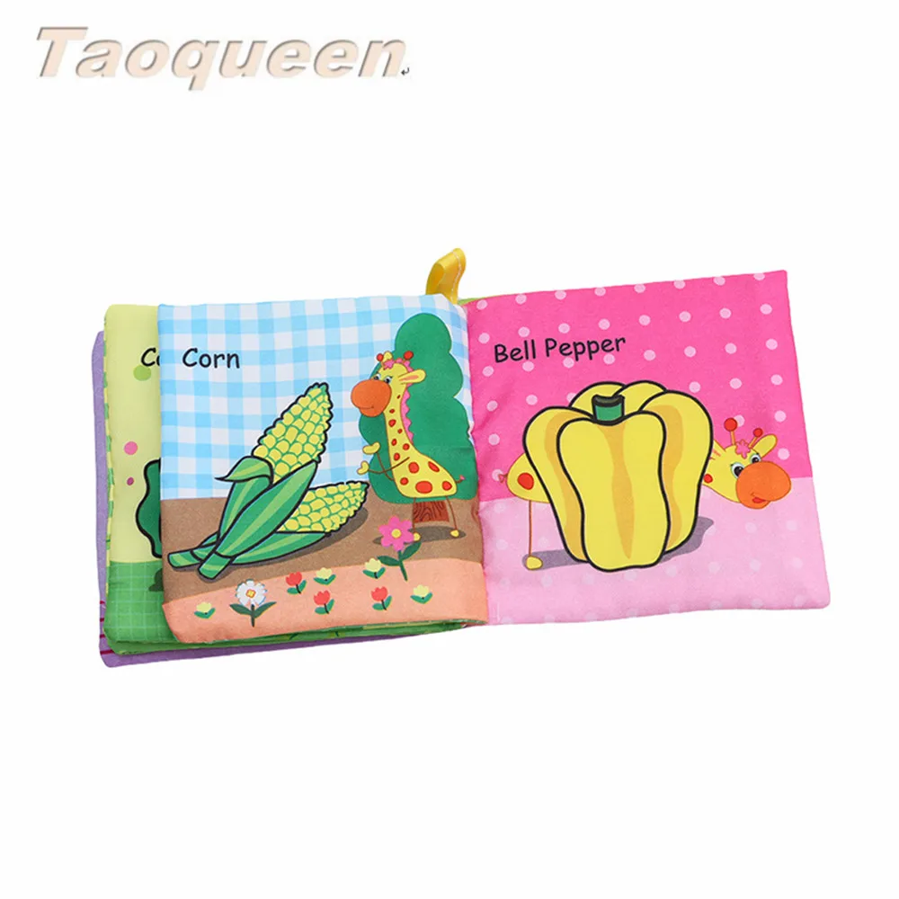 Taoqueen Vegetabl тканевая книга Bebe для раннего обучения Обучающие Детские игрушки