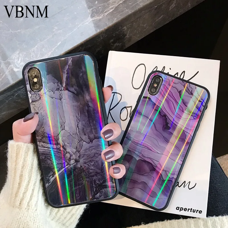Ослепительная мрамор чехол для iPhone X XS Max XR мягкая ТПУ крышка Закаленное стекло